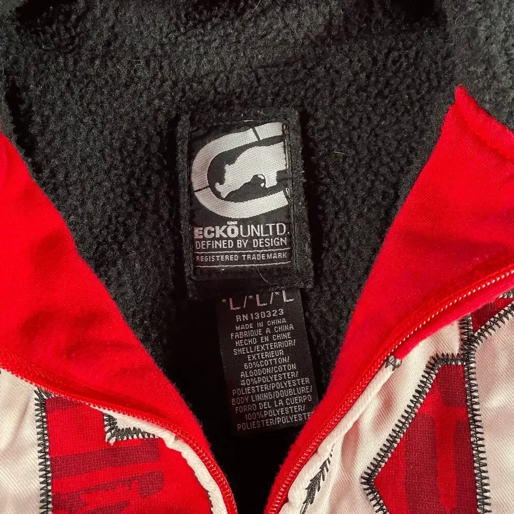 Youth Ecko Unltd Red Hoodie Sweatshirt Rhino Small Jacket